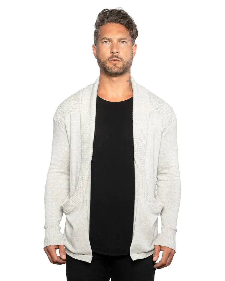 Cardigan Slim Fit Pour Homme - Mode Libre™