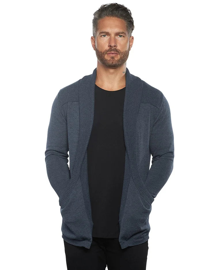 Cardigan Slim Fit Pour Homme - Mode Libre™