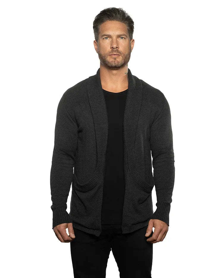 Cardigan Slim Fit Pour Homme - Mode Libre™